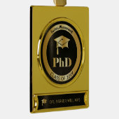 エレガント大学院博士課程 ゴールドプレートバナーオーナメント (右)