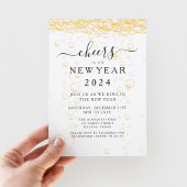 エレガント大晦日のパーティー 招待状