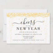 エレガント大晦日のパーティー 招待状 (正面)