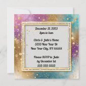 エレガント大晦日パーティー 招待状 (裏面)