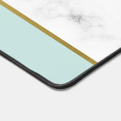 エレガント大理石とミントのパタパーソナライズされたーン デスクマット (コーナー)