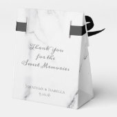 エレガント大理石とリース結婚の治療バッグ フェイバーボックス (裏面サイド)