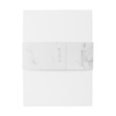 エレガント大理石とリース結婚式招待状 招待状ベリーバンド (裏面例)