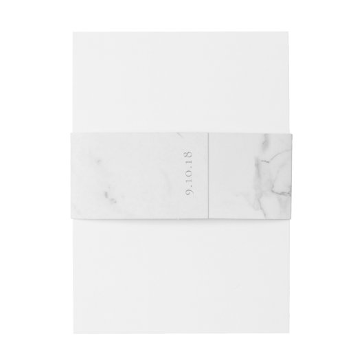 エレガント大理石とリース結婚式招待状 招待状ベリーバンド (裏面例)