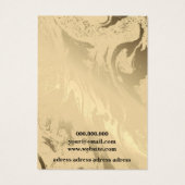 エレガント大理石の黒と金ゴールド (裏面)