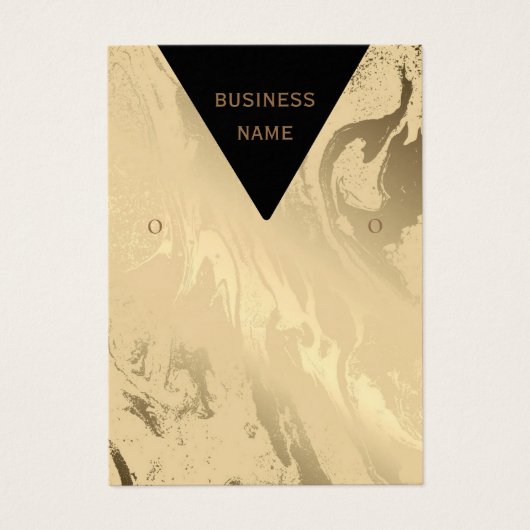 エレガント大理石の黒と金ゴールド (正面)