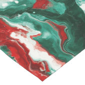 エレガント大理石クリスマステーブルランナー ショートテーブルランナー (コーナー)