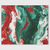 エレガント大理石クリスマスラッピング紙 ラッピングペーパー (フラット)