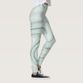 エレガント大理石スワールシルバーグリッタースパークルグラム レギンス (右)