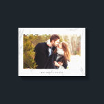 エレガント大理石テクスチャフレーム写真 キャンバスプリント<br><div class="desc">美しく壁結婚の芸術作品に対して、あなたの日付、家族の名前、またはあなたの選択の任意の文字でユニークそれをパーソナライズ。</div>