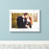 エレガント大理石テクスチャフレーム写真 キャンバスプリント (インサイチュ (ウッドフロア))