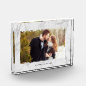 エレガント大理石テクスチャフレーム フォトブロック (左)