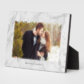 エレガント大理石テクスチャフレーム フォトプラーク (側面)