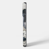 エレガント大理石ホワイトブラッククール Case-Mate iPhoneケース (裏面 / 左)