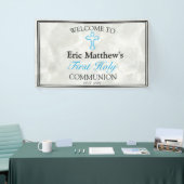 エレガント大理石ボーイズ初の聖体拝領 横断幕 (トレードショー)