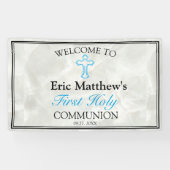 エレガント大理石ボーイズ初の聖体拝領 横断幕 (横)