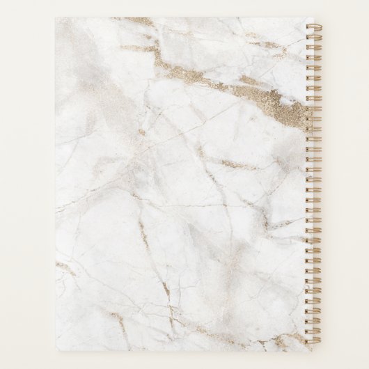 エレガント大理石モノグラム招待状 プランナー手帳 (裏面)