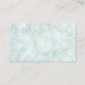 エレガント大理石ユーカリ結婚グリーンリーのウェブサイト エンクロージャーカード (裏面)