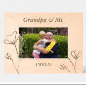 エレガント大花カスタム木枠 レーザー彫刻フレーム