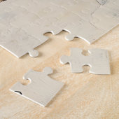 エレガント妖精&バタフライモザイクファンタジーイン青 ジグソーパズル (側面)