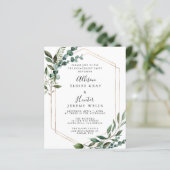 エレガント婚約パーティ招待状 (スタンド正面)