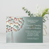 エレガント婚約パーティ招待状 招待状 (スタンド正面)