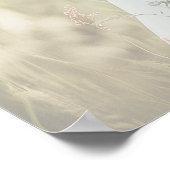 エレガント婚約パーティ歓迎 ポスター (角)