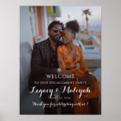 エレガント婚約パーティ歓迎 ポスター (正面)