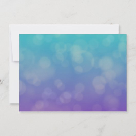 エレガント孔雀の羽エレガントが日付を保存 招待状 (裏面)