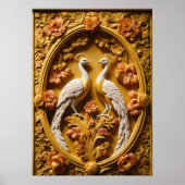 エレガント孔雀アート – あなたの宇宙を強化 ポスター (正面)