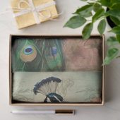 エレガント孔雀フローラエフフランスのェメラデクページ 薄葉紙 (ギフト)