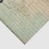 エレガント孔雀フローラエフフランスのェメラデクページ 薄葉紙 (詳細)