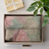 エレガント孔雀フローラエフフランスのェメラデクページ 薄葉紙 (ギフト)