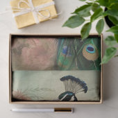 エレガント孔雀フローラエフフランスのェメラデクページ 薄葉紙 (ギフト)