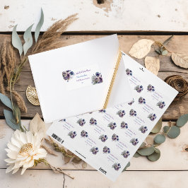 エレガント孔雀フローラ照合住所 シール