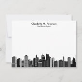 エレガント実在エステートエージェントハウス不動産仲介業者   ノートカード (正面)