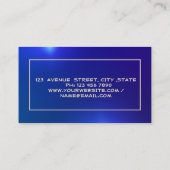 エレガント実在エステートブローカーハウス金ゴールド 名刺 (裏面)