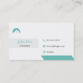 エレガント実在エステート任意の色 名刺 (裏面)