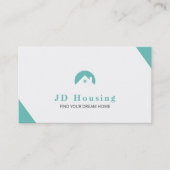 エレガント実在エステート任意の色 名刺 (正面)