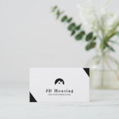 エレガント実在エステート任意の色 名刺 (スタンド正面)