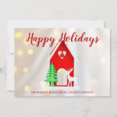 エレガント実在クリスマスカスタムハウスエステート会社 シーズンカード (正面)