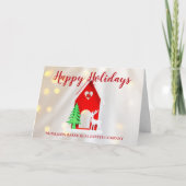 エレガント実在クリスマスカスタムハウスエステート会社 シーズンカード (正面)