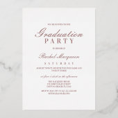 エレガント実在バラ金ゴールド区分 箔招待状 (裏面)