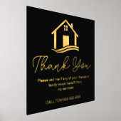 エレガント実在不動産の紹介 箔ポスター (レイダウン)