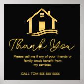 エレガント実在不動産の紹介 箔ポスター (正面)