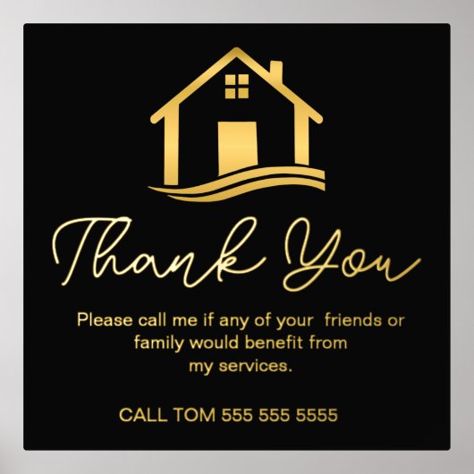 エレガント実在不動産の紹介 箔ポスター (正面)