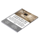 エレガント実在不動産代理店促進カスタム ノートブック (左側)