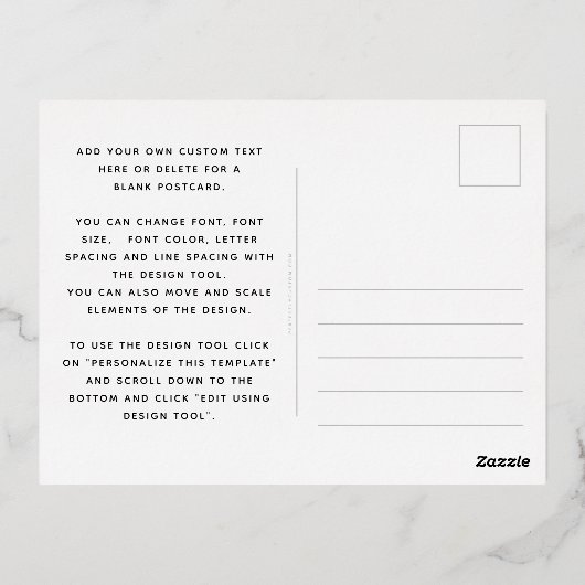 エレガント実在感謝してい君の黒葉書 箔シーズンポストカード (裏面)