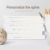 エレガント実在箔結婚書道 ゲストブック