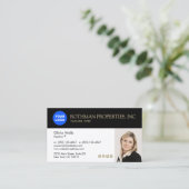 エレガント実在Estate Agentの写真の挿入 名刺 (スタンド正面)